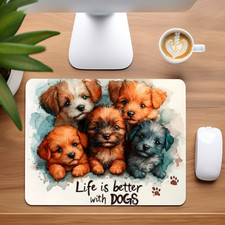 Life Is Better with Dogs Custom Mouse Pad picture