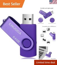 64GB USB 2.0 Flash Drive – Portable Purple Memory Stick for Effortless Storage picture
