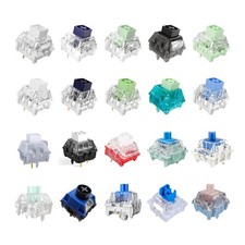 20 PCS Clicky Mechanical Keyboard Switches Sample Pack Kailh Gateron Outemu picture
