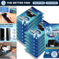 240 Pre-Moistened Electronic Cleaning Wipes - 12 Pack for Screens & Devices picture
