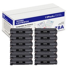 12PK CE278A Toner Compatible With HP 78A LaserJet Pro P1606DN P1606 P1566 P1560 picture