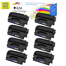8PK Toner Cartridge Black Compatible With HP Q5942A 42A LaserJet 4240 4350 4250 picture