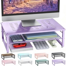 2-Tier Metal Monitor Stand Riser picture