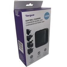 Targus APA109GL 100W GaN USB-C Wall Charger With International Travel Plugs NEW picture