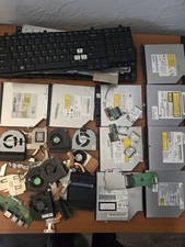 Huge Lot 9 Lb Laptop Parts Fans Keyboards Disk Drives Etc UNTESTED picture