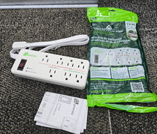 (QTY 5) Greenlite TV+PC Energy-Save Advanced Power Strip Surge Protector Outlet picture