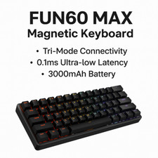 AKKO MonsGeek FUN60 Magnetic Keyboard 60% RGB Wired/Tri-Mode 0.01mm RT 8K picture