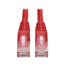 Tripp Lite 20 ft Red Cat6 Snagless Molded Patch Cable High Speed Ethernet Cable picture