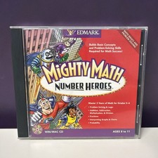Mighty Math Number Heroes PC CD-ROM Edmark Education Computer Game Grades 3-6 picture