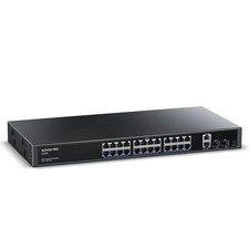 24 Port Gigabit PoE Switch,AUMOX PRO 28 Port PoE with 2 x Uplink#2371ZUP2 picture