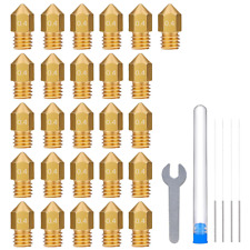 26 Pcs 0.4Mm MK8 Nozzles, 3D Printer Brass Hotend Nozzles with Needles and DIY T picture
