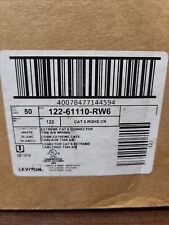 NEW 50 LEVITON  WHITE 61110-RW6  eXtreme 6  Connector Cat 6 Commercial T568 A/B picture