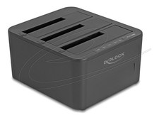 Delock USB Docking Station for 3 x SATA HDD SSD with 1 2 Clone Function 64332 picture