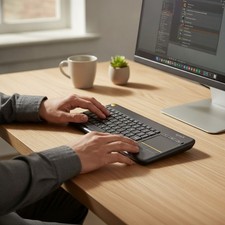 K400 Plus Wireless Touch Keyboard - Effortless Control for PC-Connected TVs picture