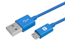 Monoprice Select Series USB A to Micro B Charge & Sync Cable  3ft Blue picture