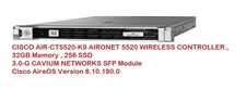 CISCO AIR-CT5520-K9 AIRONET 5520 WIRELESS CONTROLLER , 32GB , 256SSD ,8.10.190.0 picture