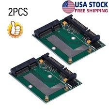 2PCS New Mini PCIE mSATA SSD to 2.5