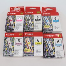 Genuine Canon BCI-6 Multi Pack Color Ink Cartridges 6 Pack Brand New Sealed picture