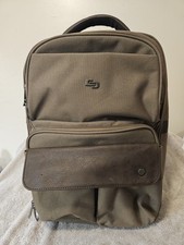 Solo Brown Polyester Laptop Backpack 15 in Compatible Padded Solid picture
