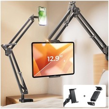 LISEN Tablet Stand iPad Stand for Desk Mount [Ultra Sturdy 2 Clamps] iPad Holder picture