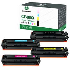 4 PK High Yield CF400X 201X Toner Lot For HP 201A Color Laser Jet Pro MFP M277dw picture