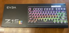 NEW EVGA Z15 RGB Mechanical Gaming Keyboard 821-W1-15US-KR Kailh Silver Hot-Swap picture