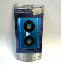 MASSCOOL Hard Disk Savior 3.5in HDD Cooler Dual 50mm Fans Blue/Black 4B02S4 picture