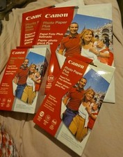 4 Pkgs Canon Photo Paper Plus Glossy 2 8.5x11 20 Sheets Ea/2 4x6 120 Sheets Each picture