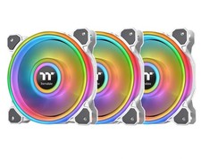 Thermaltake Riing Quad 12 RGB Radiator Fan TT Premium Edition 3 Fan Pack - White picture