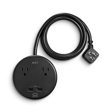 Technologies 2-Outlet Plus USB Desktop Surge Protector 5'Cord 500 Joules-NX61428 picture