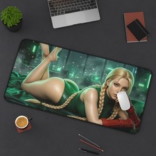 Street Fighter Mouse Pad, Cammy Desk Mat, Gamer Gift XXL picture