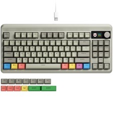 Wired 75% Retro Gaming Keyboard with 2 Ports, M87 Pro Mechanical Keyboard picture