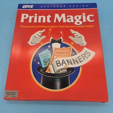 Epyx Print Magic Software Apple II IIc IIe IIgs Vintage 5.25