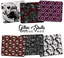 Gothic Skulls #1 - Mouse Pad - Dark Academia Goth Horror Computer Office Gift picture