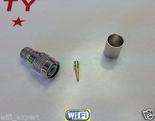 1 x TNC Male Jack Crimp for RG8 LMR400 RG213 RFC400 RF Coax Cable Connector US picture