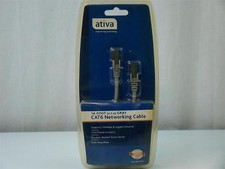 Ativa 14-foot Gray Cat6 Networking Cable RJ45 Male 417-919 picture