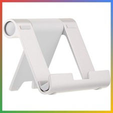 Tablet Stand Ereader Phone Holder Foldable Adjustable Multi-Angle Portable Silve picture