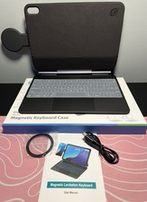 JibRealg Magnetic Keyboard Case Apple iPad 10,11th(A16, 2025) W/ Phone Stand BT picture