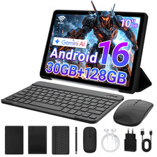 Android 16 30(12+18)GB RAM 128GB ROM 10.1 inch Tablet  LCD WIFI Built-in Gemini picture