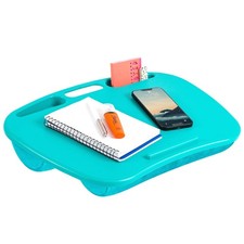 Turquoise Lap Desk 179X13 Inches Portable Lightweight With Storage Wells picture