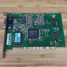 Diamond Stealth 64 DRAM T 1MB PCI VGA Video Card S3 Trio64 Tested Working picture