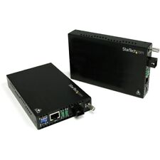 StarTech 10/100Mbps Ethernet Single Mode WDM Fiber Media Converter Kit picture
