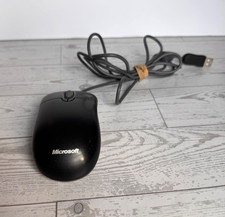 Microsoft Basic Optical Mouse 1.0A USB Wired Model X800898 Black Tested Working picture