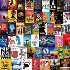 Broadway Musical Poster Mixed Stickers Cool Decals for 2-3 inches, picture