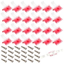 200 Pack Plastic -Adhesive Cable Clips Dual-Mount Light Clips Cord Management... picture