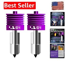 2 Pcs Upgraded 0.4mm A2L/H2D/H2S/H2C/X2D/P2S Hotend with Anti-Stick MPVD Coat... picture