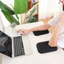 2 PCS Black Ergonomic Wrist Elbow Rest Pad 7.8x5.1 Inch Memory Foam Support picture