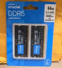 Crucial 64GB (2x32GB) DDR5 Desktop Memory Kit – 4800MHz / 5600MHz picture
