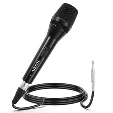Wired Microphone for Singing,Professional Vocal Dynamic Handheld Black  picture