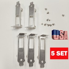 5 Pack Intel Low Profile Bracket For I340-T2, I350-T2 Dual Port NIC 49Y4230 HOT picture